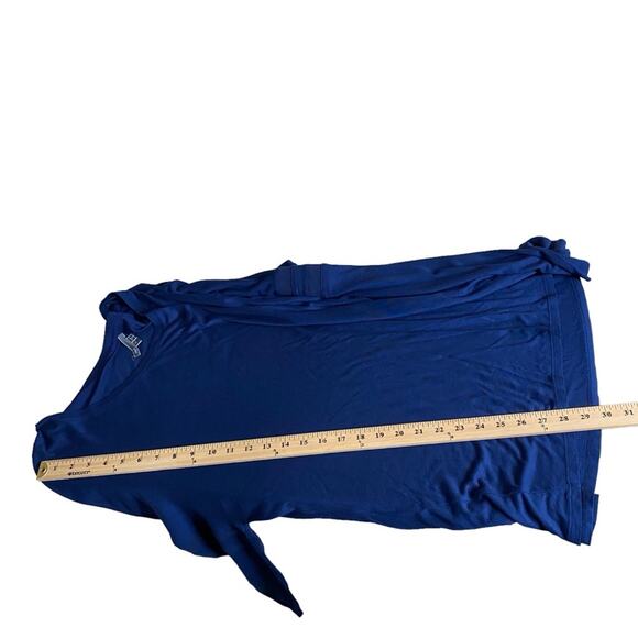 Vince Navy Mesh Insert Drop Shoulder Long Sleeve Tee Women’s Size Large - Picture 7 of 9